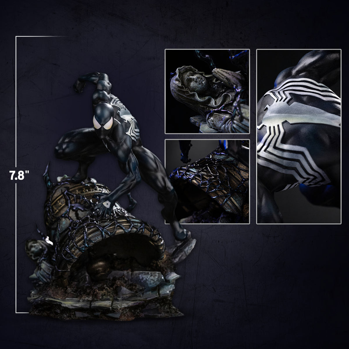 Spider-Man Black Suit BDS Art Scale 1:10 Statue by Iron Studios