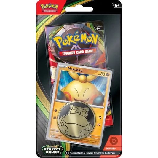 Pokémon Trading Card Game Mega Evolution Perfect Order Makuhita Promo Blister Booster 1-Pack