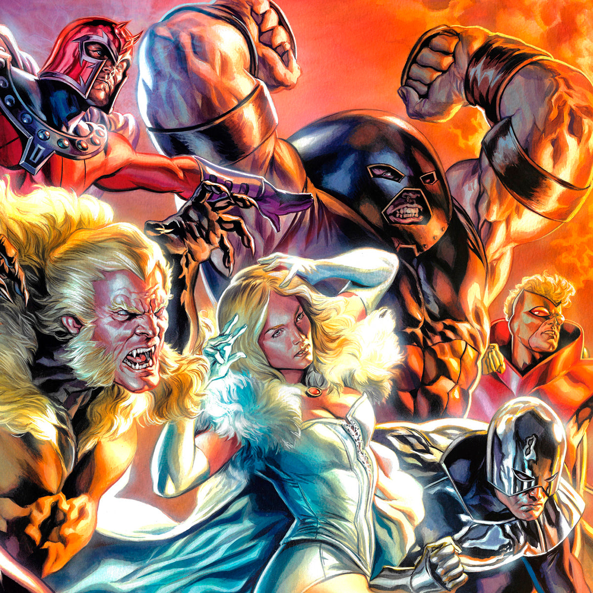 The Brotherhood of Mutants Fine Art Print by artist Felipe Massafera