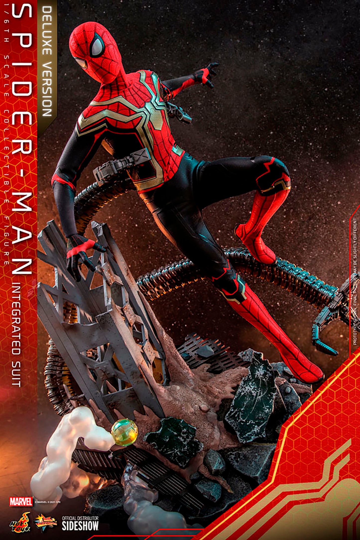 Spider-Man (Integrated Suit) Deluxe Version Sixth Scale Figure