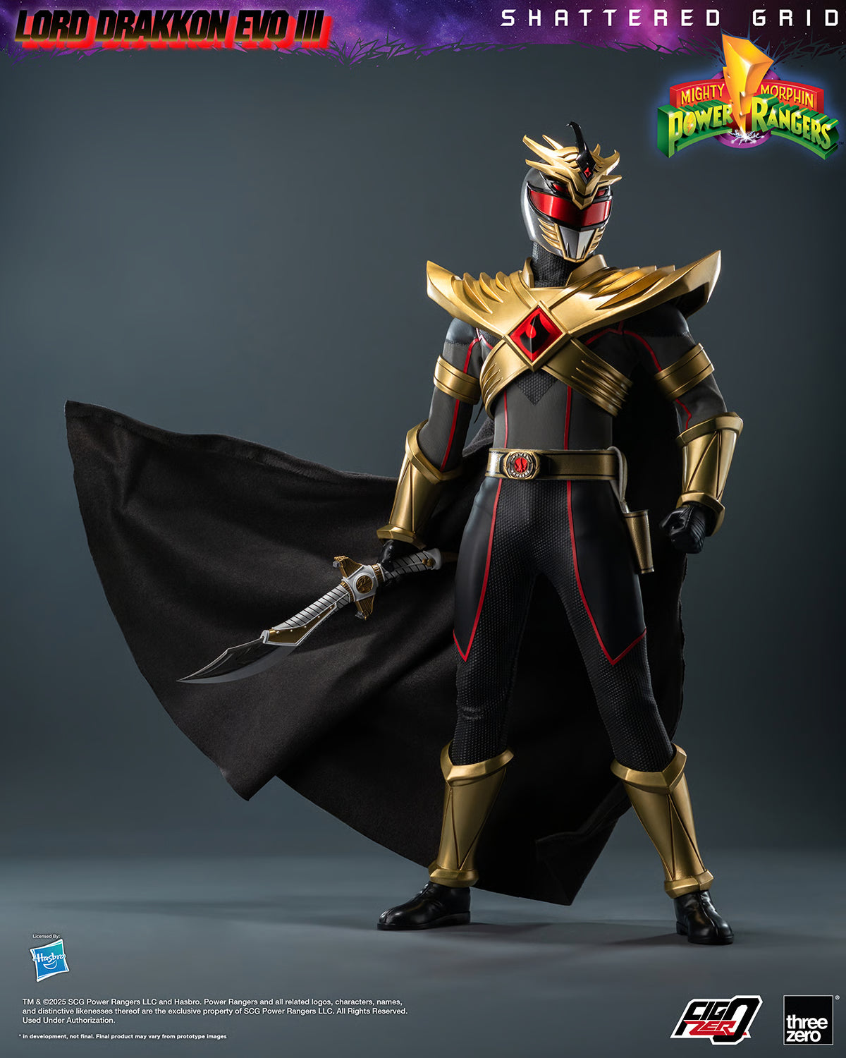 Mighty Morphin Power Rangers: Lord Drakkon Evo III FigZero 1/6 Scale Figure by Threezero