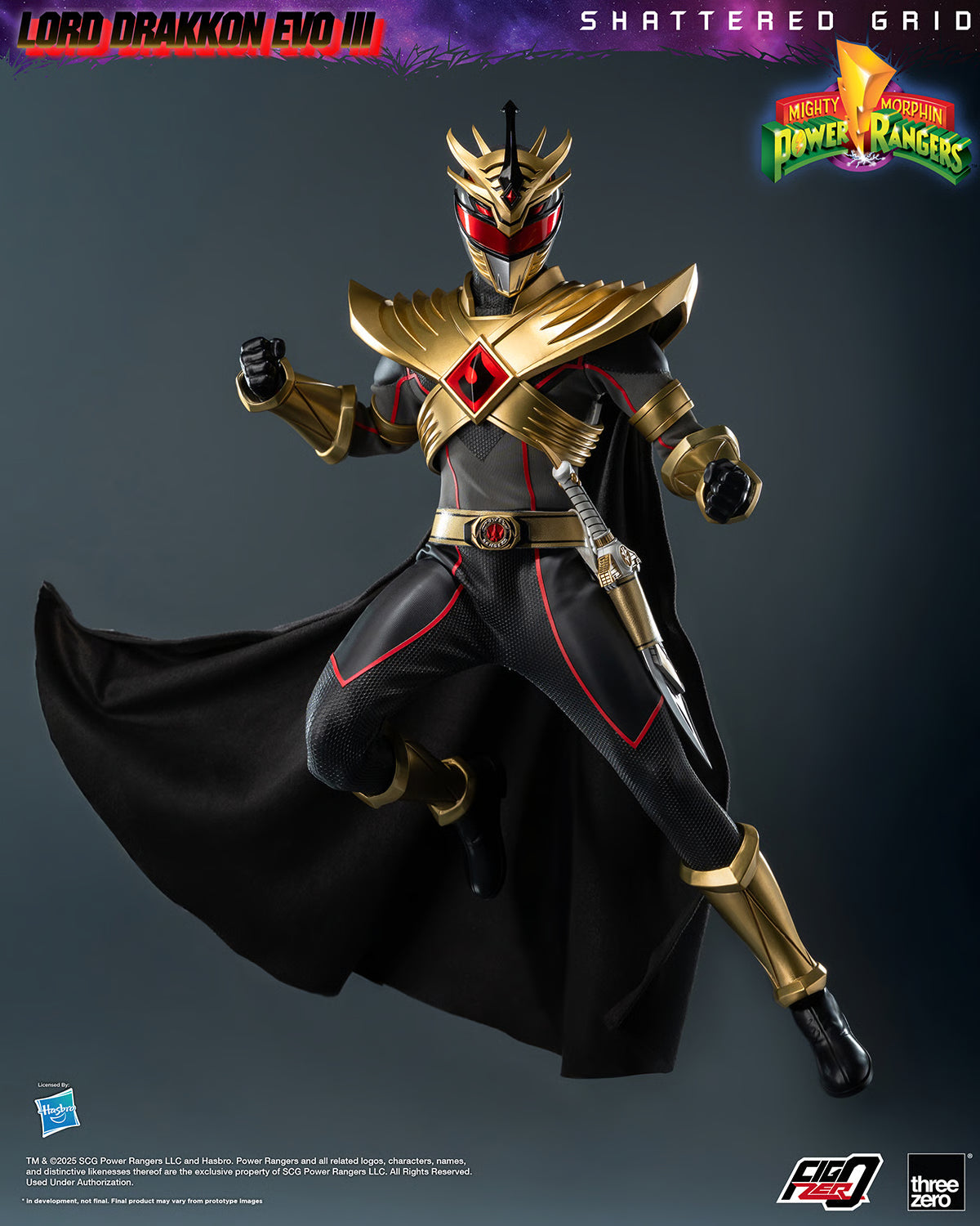 Mighty Morphin Power Rangers: Lord Drakkon Evo III FigZero 1/6 Scale Figure by Threezero