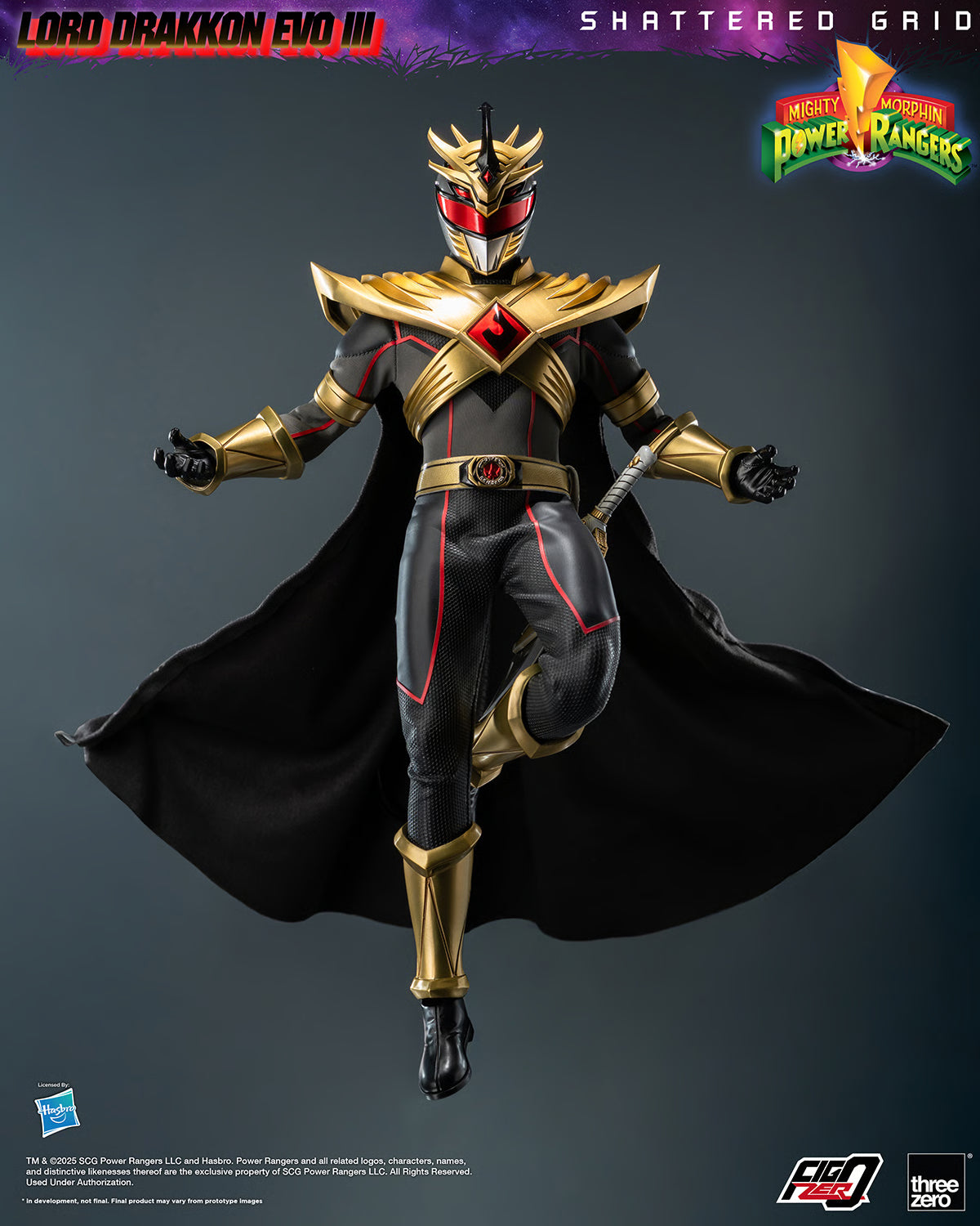 Mighty Morphin Power Rangers: Lord Drakkon Evo III FigZero 1/6 Scale Figure by Threezero