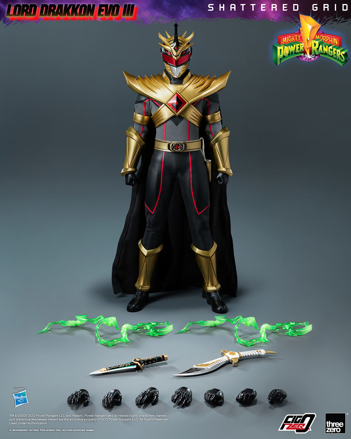 Mighty Morphin Power Rangers: Lord Drakkon Evo III FigZero 1/6 Scale Figure by Threezero