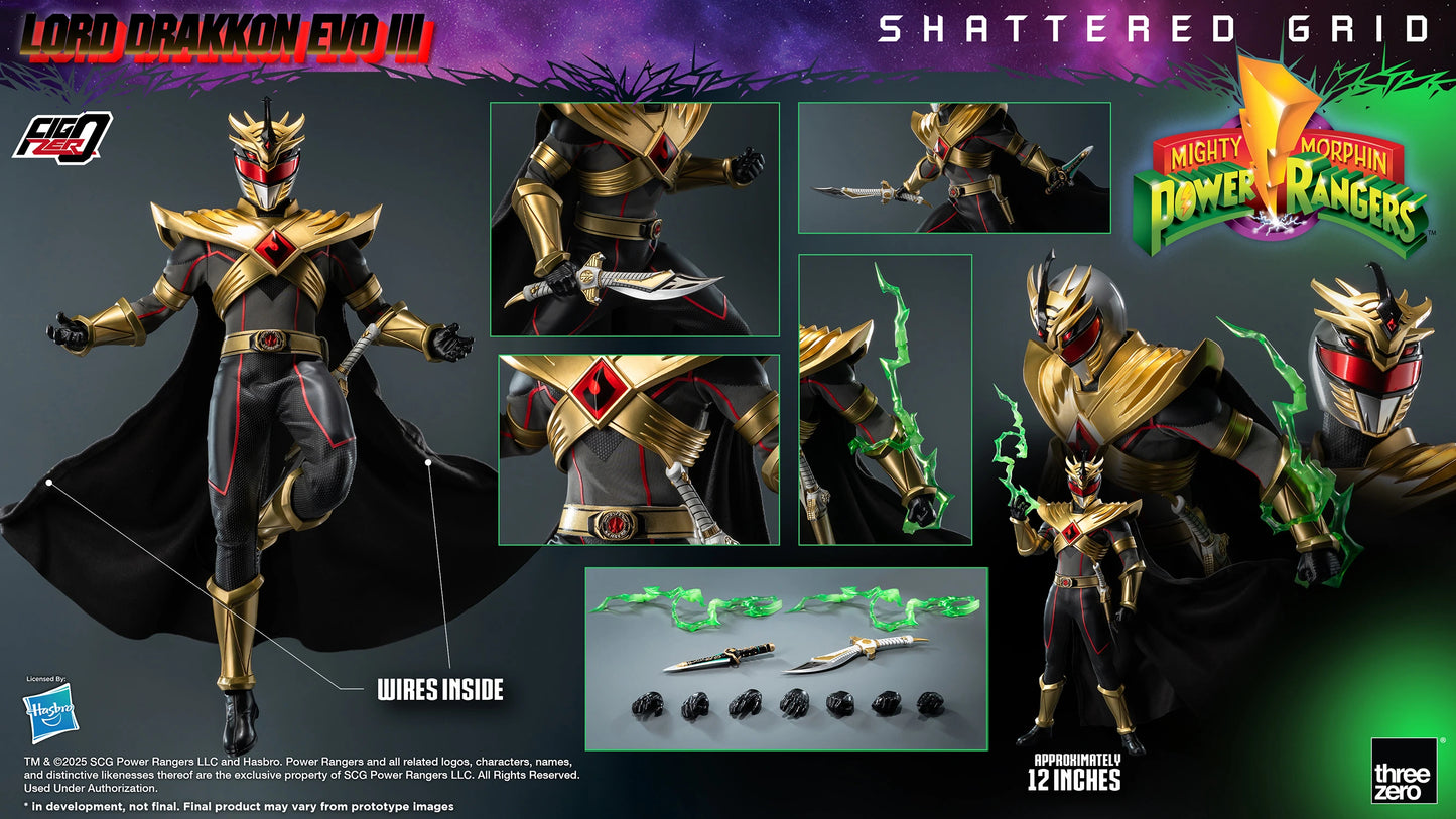 Mighty Morphin Power Rangers: Lord Drakkon Evo III FigZero 1/6 Scale Figure by Threezero